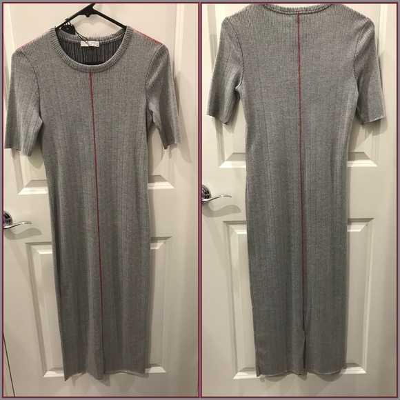 Rag & Bone- Elina Mélange Ribbed Midi Dress (NWT) - Picture 3 of 16